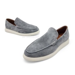 Hugo Boss Loafers Suede Light Grey