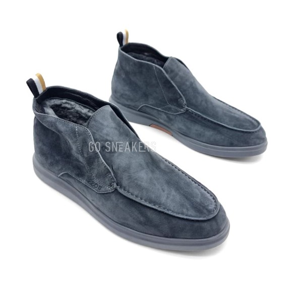 Мужские зимние ботинки Boss Winter Suede Grey