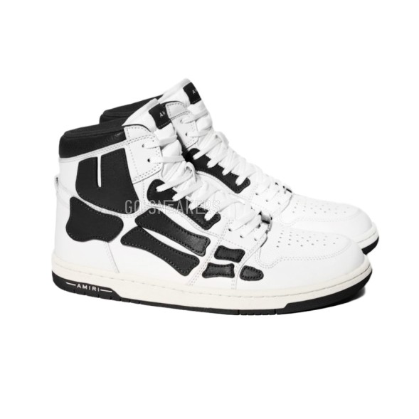 Унисекс кроссовки Amiri Skel Top High Black White White