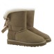 Женские угги с бантиками Bailey Bow II Sand