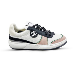 Chanel Sneakers White/Black/Beige