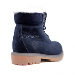 Женские ботинки с мехом Timberland Navy