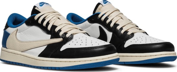 Унисекс кроссовки Nike Fragment Design x Travis Scott x Air Jordan 1 Retro Low