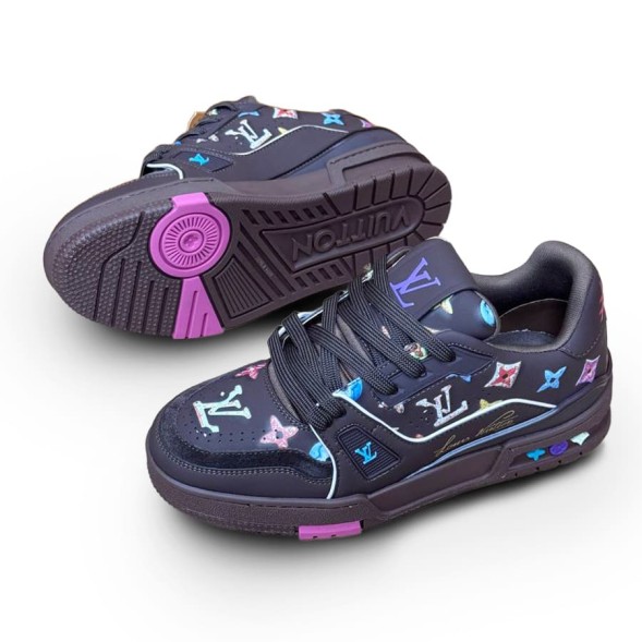 Женские кроссовки Louis Vuitton 2021s LV Trainer Limited Black/Multi