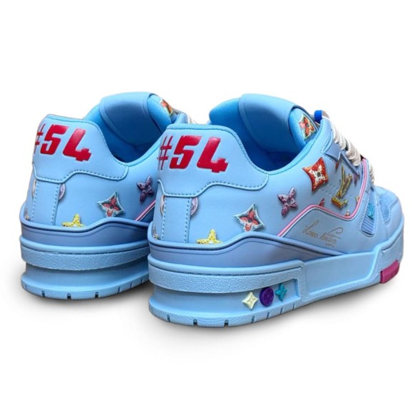 Женские кроссовки Louis Vuitton 2021s LV Trainer Limited Blue