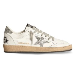 Golden Goose Ball Star Silver Glitter Ice Grey
