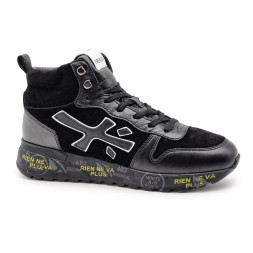 Premiata Mick Suede/Leather Black