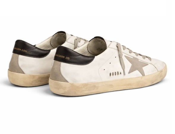 Мужские кеды Golden Goose Super-Star Men's Black Heel Tab