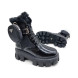 Унисекс кроссовки Prada Monolith Brushed Rois Leather and Nylon Boots Black