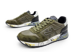 Premiata 483 Suede/Leather Khaki 