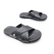 Мужские шлепки Versace Flip-flops Leather X Black Logo