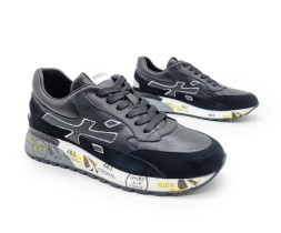 Premiata 483 Leather/Suede Grey/Black