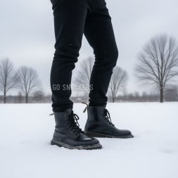 Martens Leather Man 1406 Winter Black