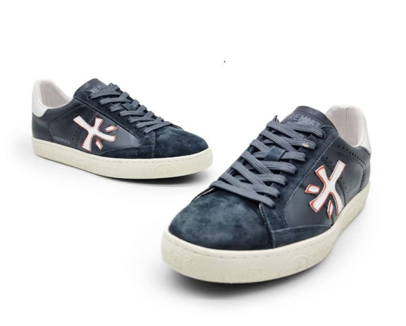 Унисекс кроссовки Premiata Sneakers Leather/Suede Grey