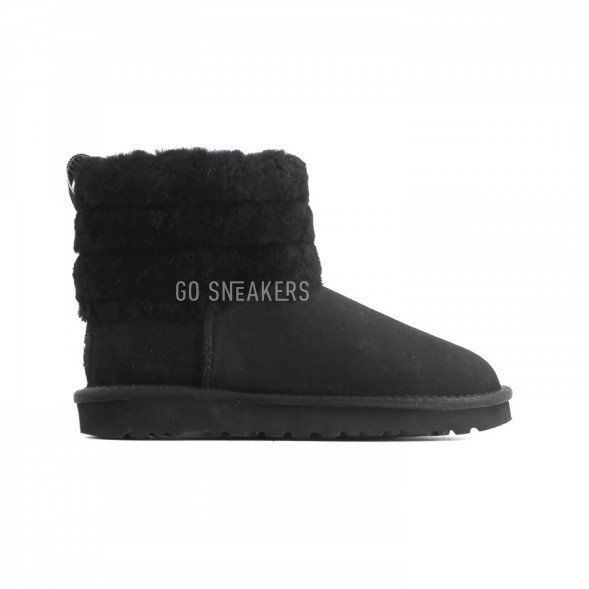 Женские мини угги Fluff Mini Quilted Logo Boot Black
