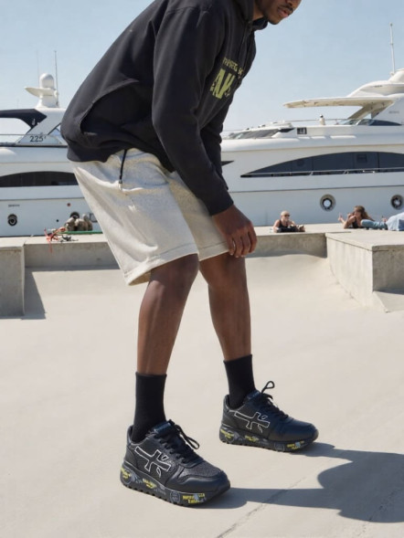 Унисекс кроссовки Premiata 483 Leather Air Black