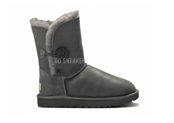 Женские угги с пуговицей Bailey Button Metallic Grey