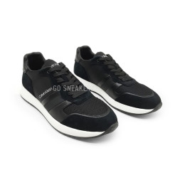 Calvin Klein Black Leather Textile