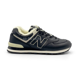 New Balance 574 Leather Black