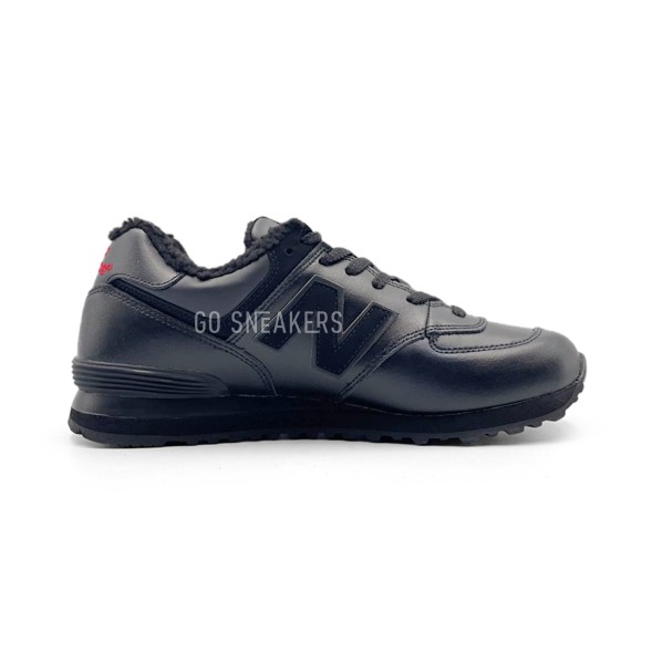 Унисекс кроссовки New Balance 574 Full Leather Black
