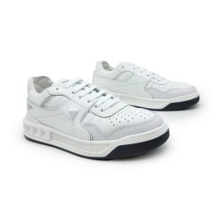 Valentino One Stud Leather White