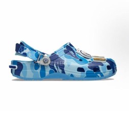 Crocs Classic Clog A Bathing Ape Camo Blue
