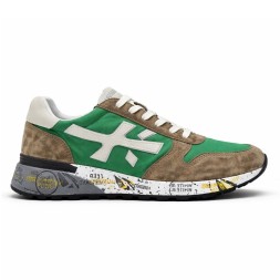 Premiata 483 Textile/Suede Green/Brown