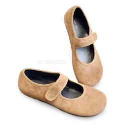 The Row Ballet Suede Brown