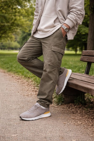 Мужские кроссовки Brunello Cucinelli Suede Textile Brown