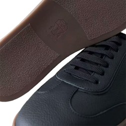 Brunello Cucinelli Leather Sneakers Black