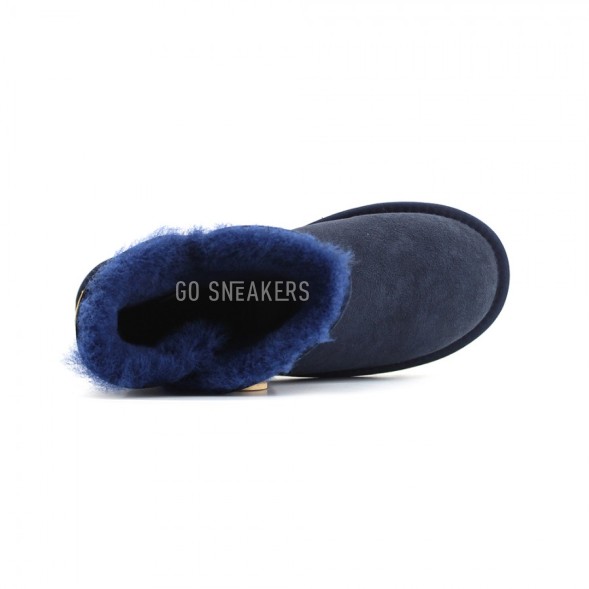 Женские непромокаемые мини угги с пуговицей Bailey Button Mini Navy II