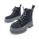 Женские ботинки SMFK High Boots Suede Black