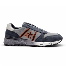 Premiata Textile/Suede Grey/Orange Logo