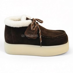 Miu-Miu Chukka Platform Chocolate