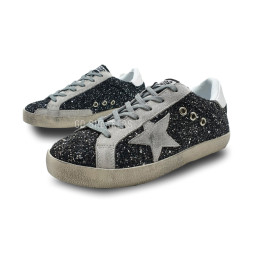 Golden Goose Superstar Glitter Black