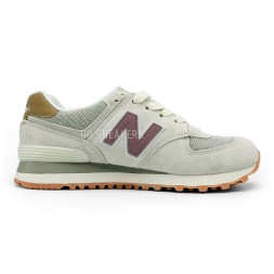 New Balance 574 Woman Suede White