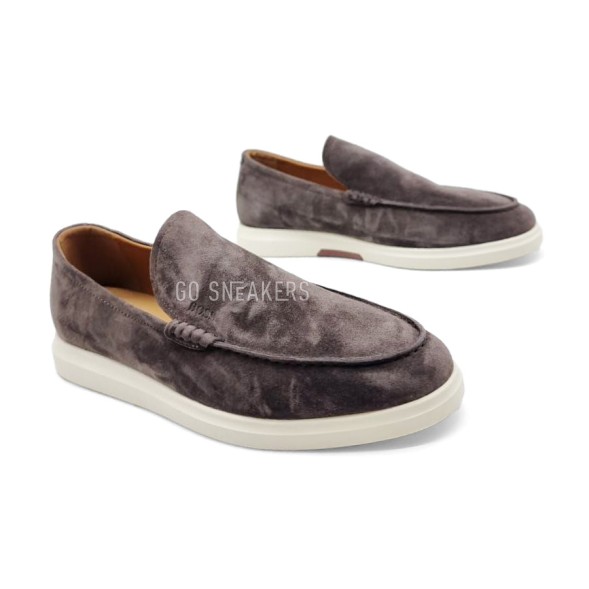 Мужские лоферы Hugo Boss Loafers Suede Brown